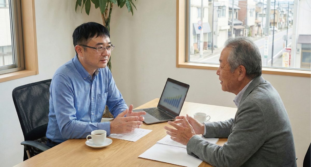 経営者の相談に耳を傾けるITと経営のかかりつけ医